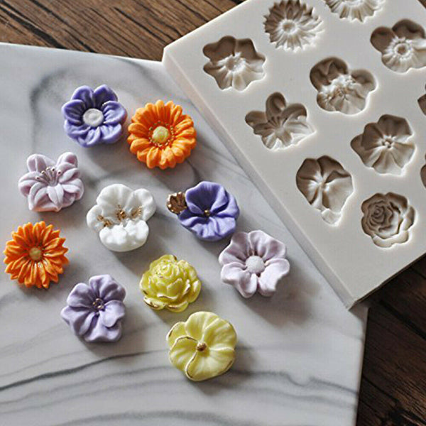 3D Silicone Flower Lace Fondant Mould Cake Border Decor Baking Mold Sugarcraft