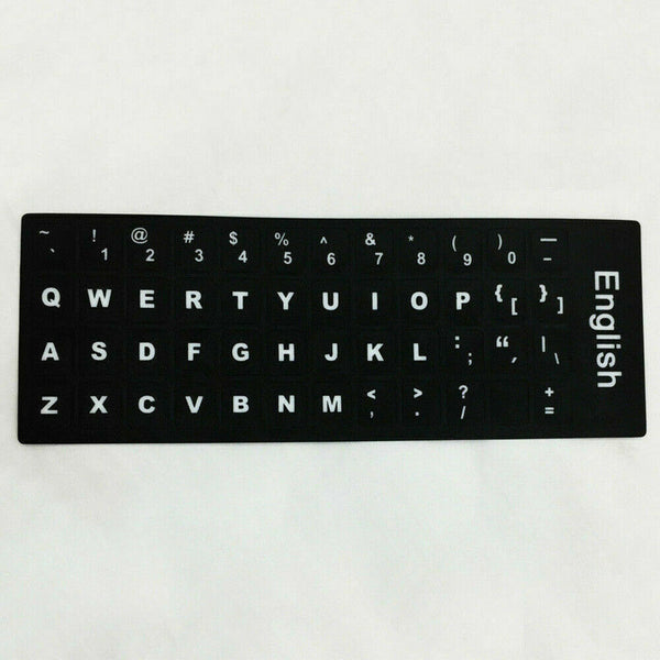 1/2/5X English US Keyboard Keypad Sticker Letters Desktop Laptop PC Cover Skin