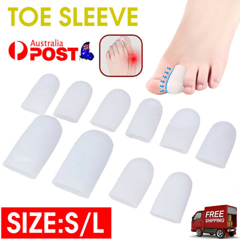 Silicone Gel Bunion Sleeve Big Toe Protector Foot Glove Tube Sports Friction Cap