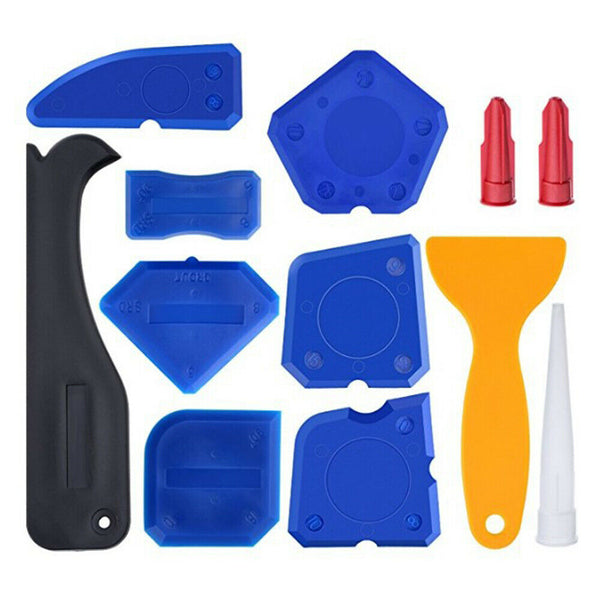 9/12X Silicone Sealant Tool Caulking Kit For Bathroom Kitchen Room Frames Seals