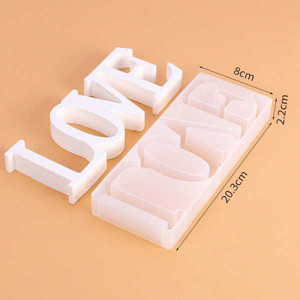 LOVE Sign Resin Casting Mold Silicone Jewelry Making Epoxy Mould Craft Tool DIY