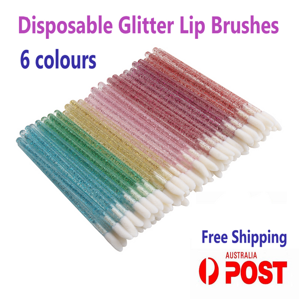 500 X Lip Gloss Brush Disposable Wands Lipstick Applicator Brushes Extension AU