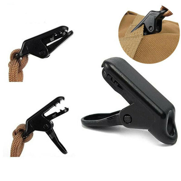 20PCS Awning Tarp Tent Clips Clamps Heavy Duty Clamp Camping Survival Tool AU