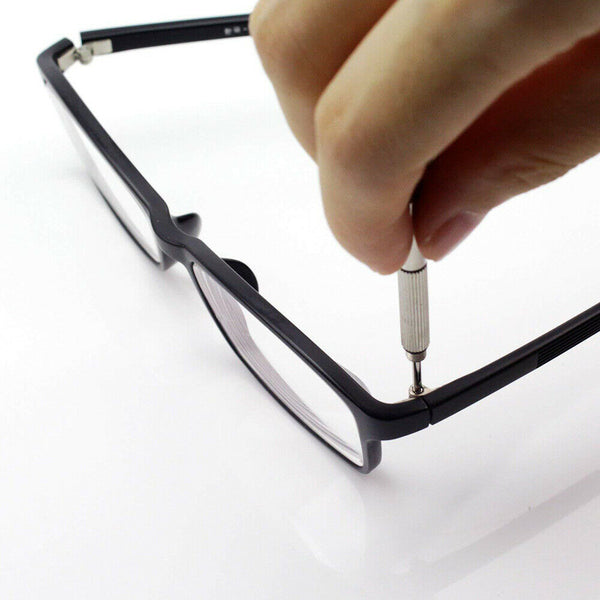 1000pcs Tiny Screws Nut + Screwdriver Watch Eyeglass Glasses Repair Tool Set Kit