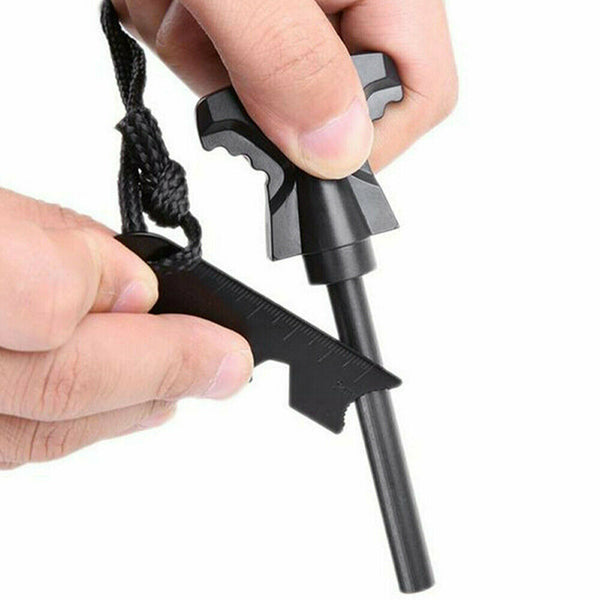 Magnesium Flint Rod Stone Fire Starter Lighter Emergency Survival Camping Hiking