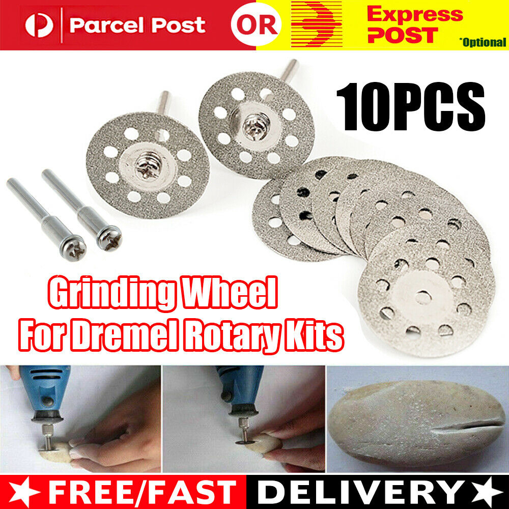 10pcs Diamond Cutting Off Disc Saw Blades Grinding Wheel for Dremel Rotary Kits