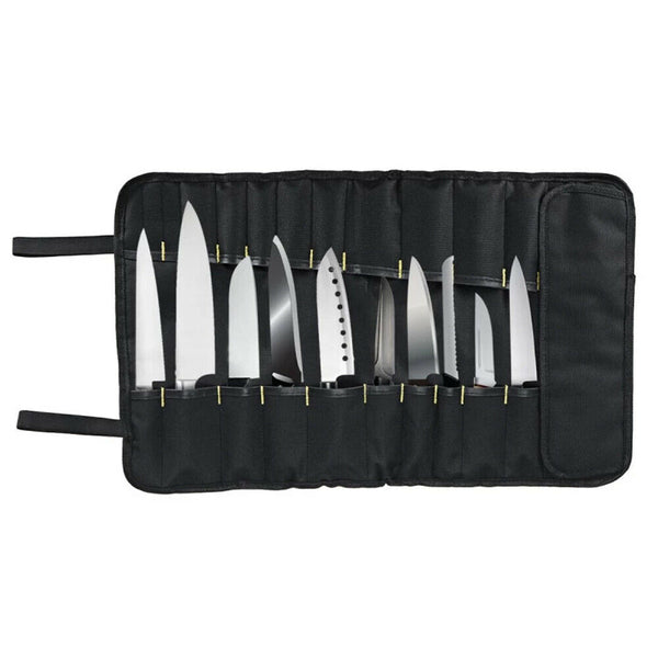 22 Slot Chef Knife Bag Carry Case Roll With Handles Kitchen Portable Storage Bag