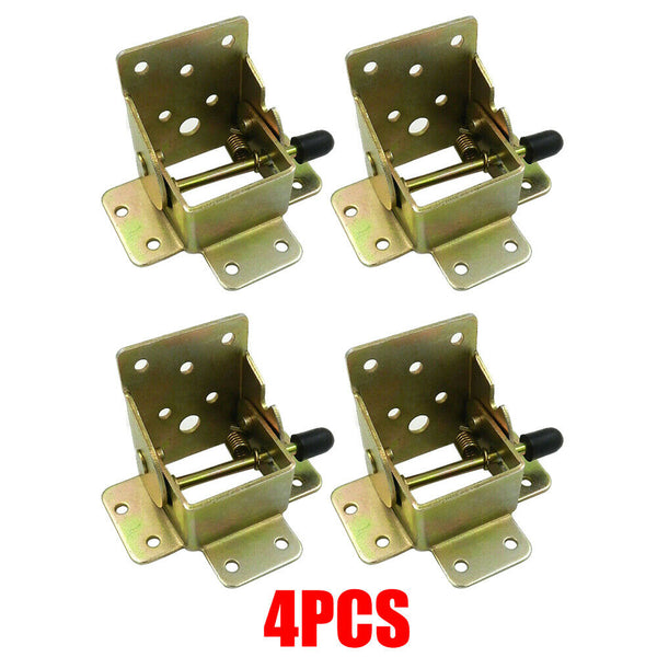 4Pcs Folding Table Leg Brackets Fittings Self Lock Extension Foldable Hinge DIY