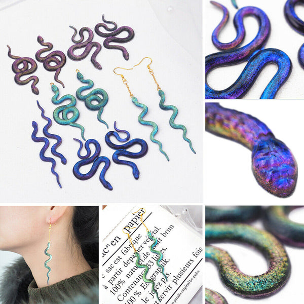 Silicone Snake Earring Resin Epoxy Mold Jewelry Pendant Eardrop Casting Mould