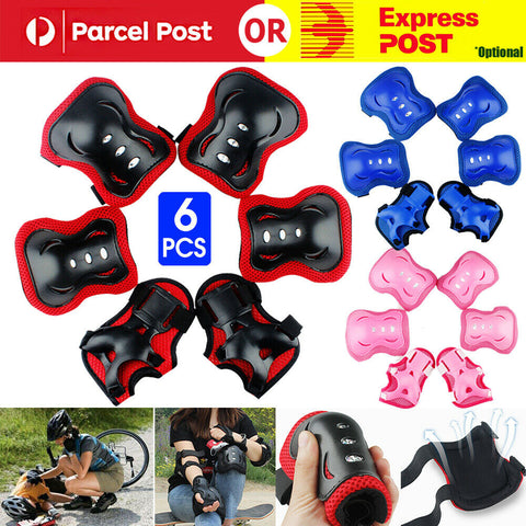 Kids Scooter Roller Ski Skate Protection Kit Skating Knee Pads Wrist Elbow Pads