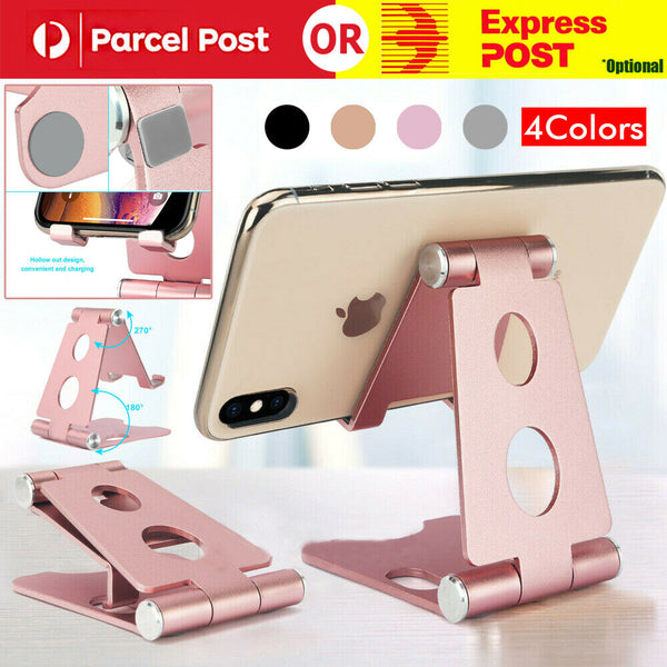 New Aluminum Phone Stand Holder Home Office Desk Desktop For iPhone Cellphone