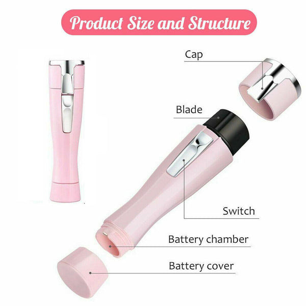 Women’s Facial Electric Shaver Hair Remover Trimmer Body Face Leg Bikini Armpit