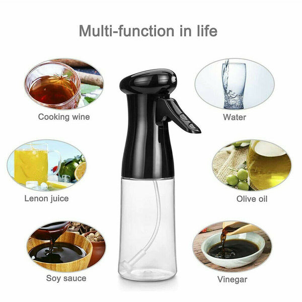 Oil Sprayer Mister 210 ML Spray Bottle Refillable Oil Dispenser Cooking BBQ Tool