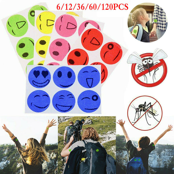 6/12/36/60/120PCS Non Toxic Mosquito Repellent Patches Stickers Repeller