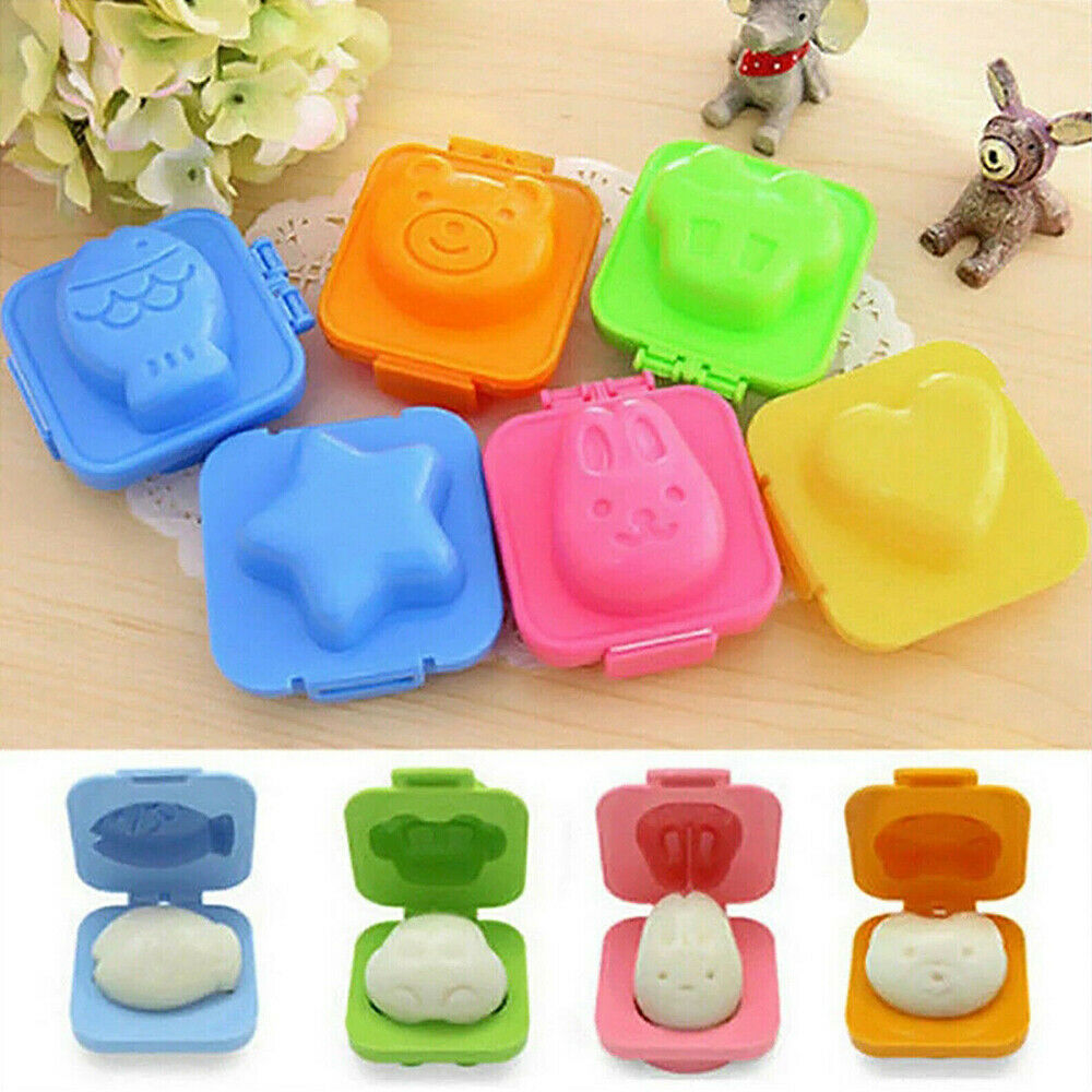 Mold Sandwich Bento Rice Mould Sushi Maker Boiled Egg Cutter Kitchen Gadget 6pcs