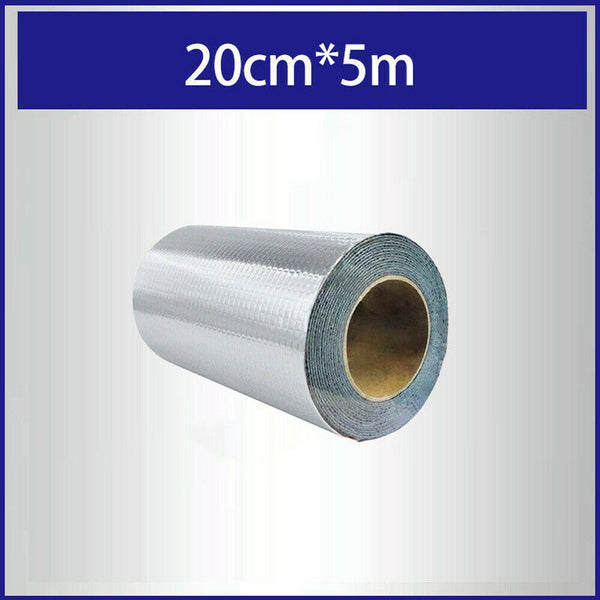 5m Waterproof Tape Butyl Rubber Aluminium Foil Roof Pipe Caravan Repair Flashing