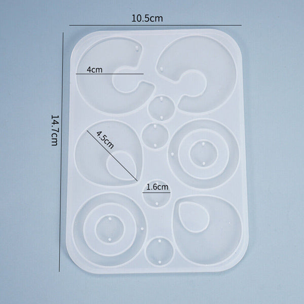 DIY Silicone Earring Pendant Mold Making Jewelry For Resin Necklace Mould Craft