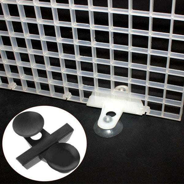 5/10X Divider Sheet Holder Plastic Suction Cups Kit For Aquarium Fish Tank