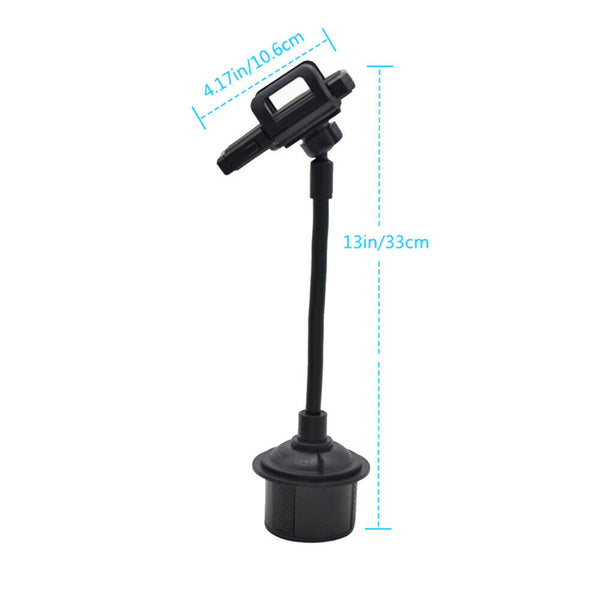 Universal Car Mount Adjustable Gooseneck Cup Holder Cradle For Cell Phone Iphone