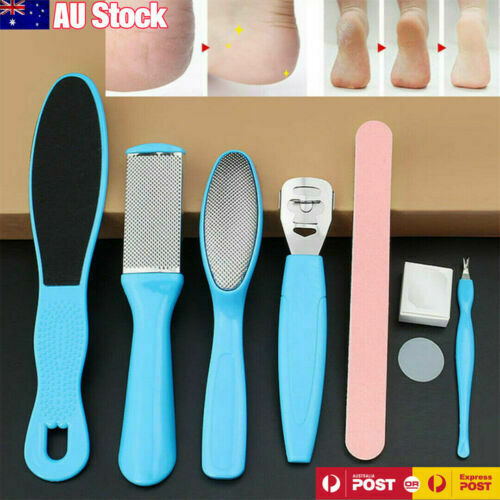 8pcs Manicure Foot Rasp File Hard Dead Skin Remover Pedicure Peeling Tools Kit