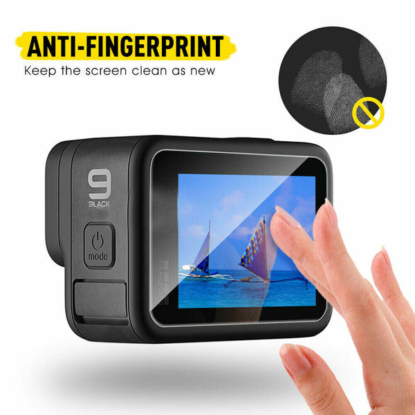 For GoPro Hero 9/10 Black Tempered Glass Protective Lens Screen Protector 3in1