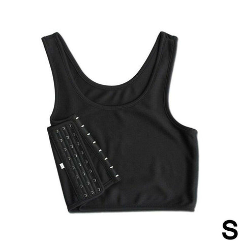 Short Chest Breast Vest Breathable Buckle Binder Trans Lesbian Tomboy Cosplay