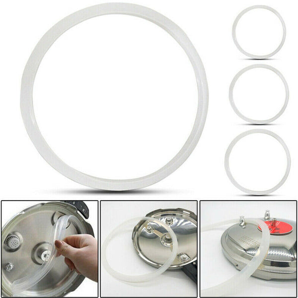 Replacement Silicone Rubber Clear Gasket Sealing Ring Pressure Cooker Kitchen