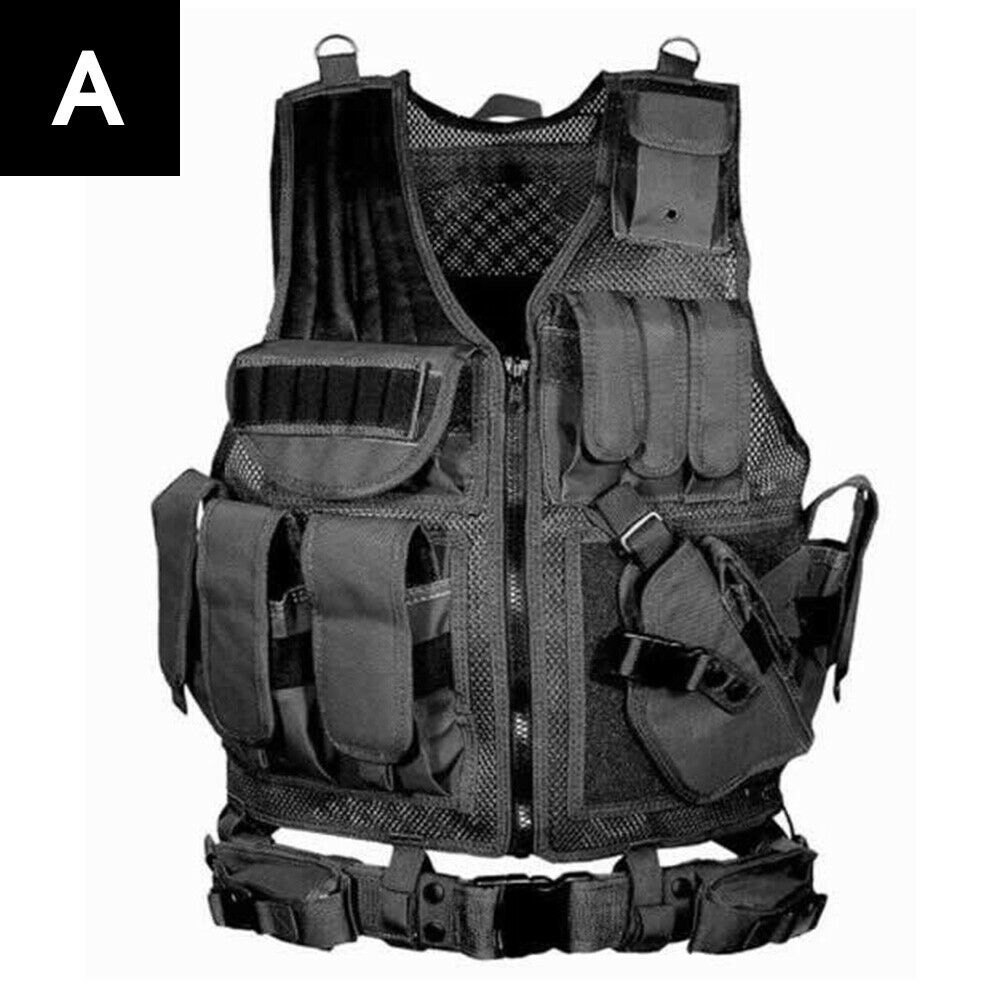 Tactical Military Vest Army Paintball Airsoft Combat Assault Adjustable Armor