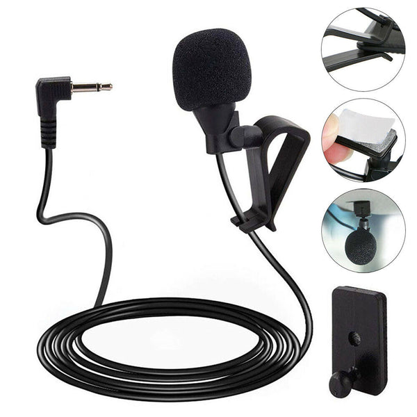 3.5mm Microphone External Mic For Car Stereo GPS Bluetooth Omnidirectional Audio