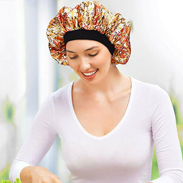 Women's Sleep Cap Nightcap-C2 Sleeping Bonnet Elastic Care Hot Hair Hat Satin