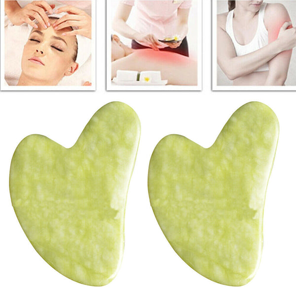 Natural Facial Gua sha Slimming Massager GuaSha Set for Face Jade Tool AU