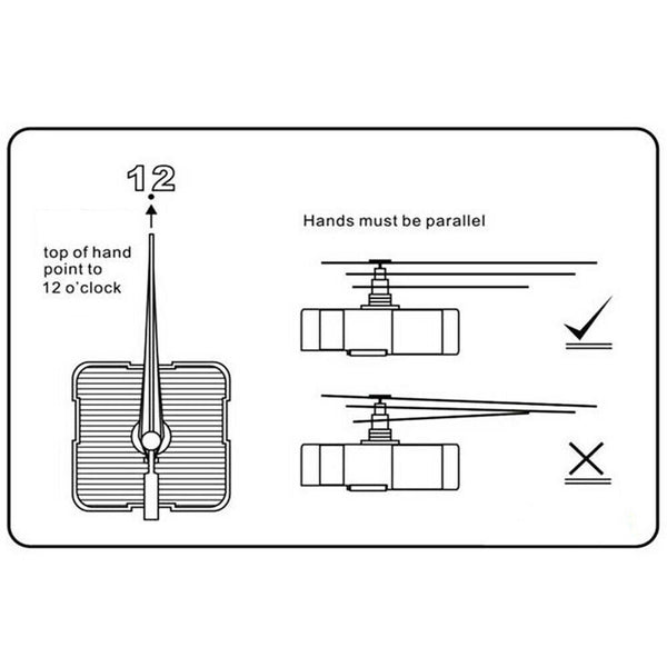 3/5x DIY High Torque Quartz Clock Movement Motor Mechanism Kit Fitting Long Hand