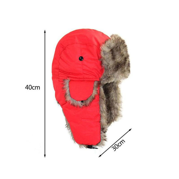 Winter Mens Ushanka Trapper Hat Russian Trooper Ear Flap Cap Earflap