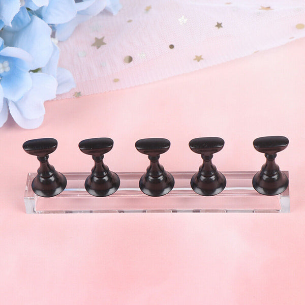 1/2PCS Nail Display Stand Magnetic Practice Nail Salon Nail Art Holder Manicure