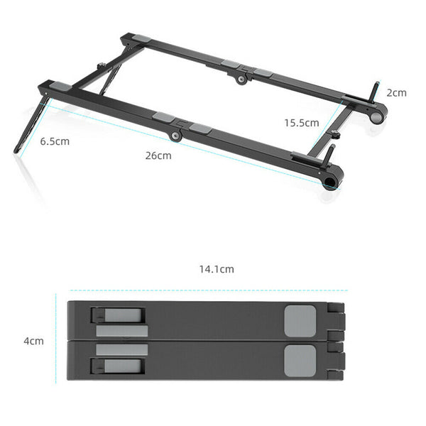 AU 3 in1 Portable Adjustable Aluminium Tablet Stand Phone Holder Laptop Stand