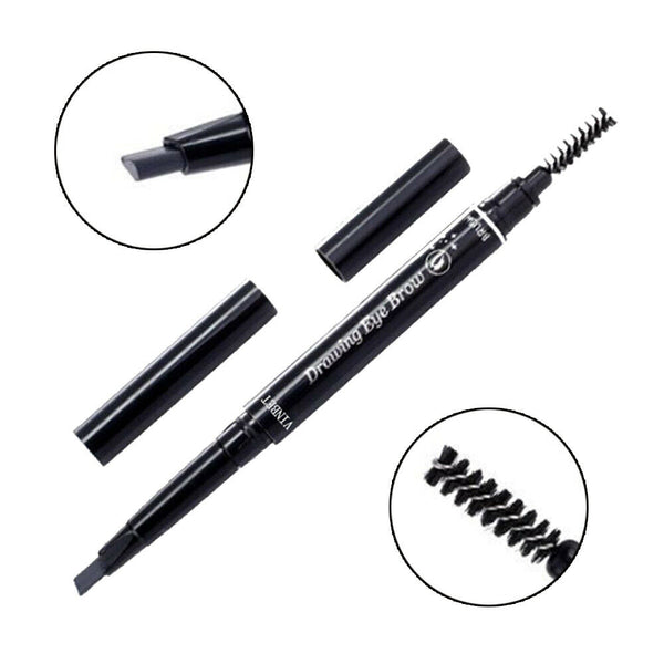 Waterproof Eyebrow Pencil Eye Brow Eyeliner Pen With Brush Makeup Tool Cosmetic