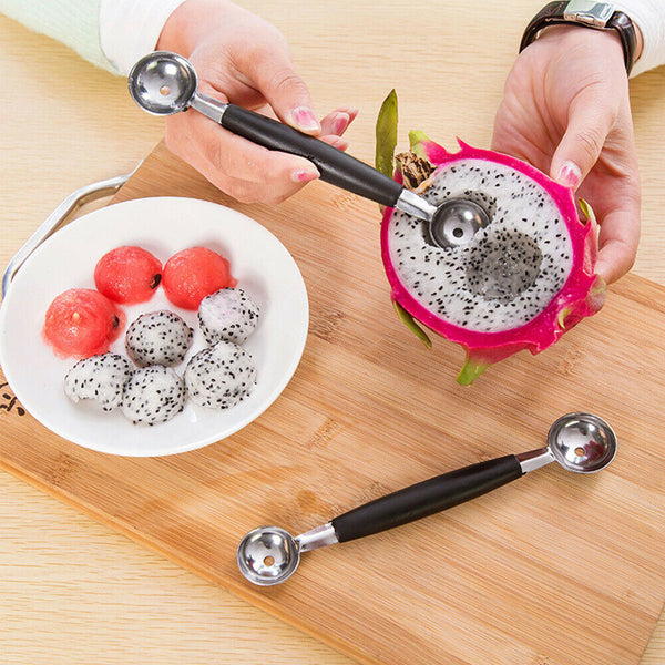 Double Ended Metal Watermelon Ball Maker Baller Parisienne Scoops Kitchen Craft