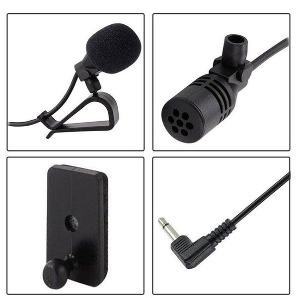 3.5mm Microphone External Mic For Car Stereo GPS Bluetooth Omnidirectional Audio