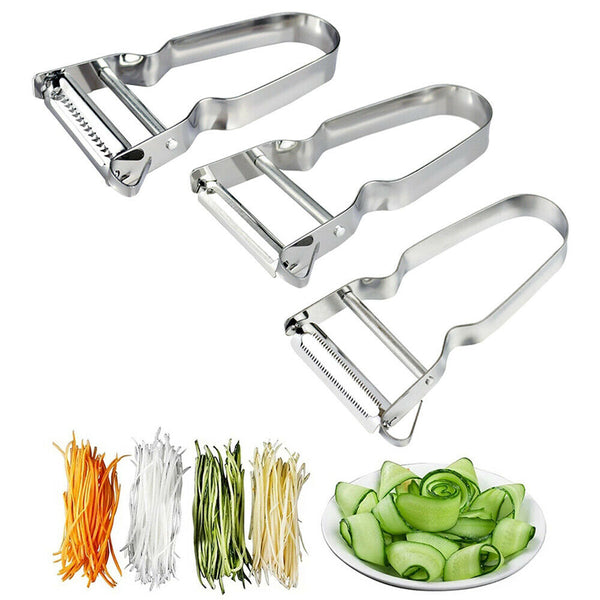 Stainless Steel Vegetable Julienne Peeler Slicer Hand Shredder Fruit Cutter Tool