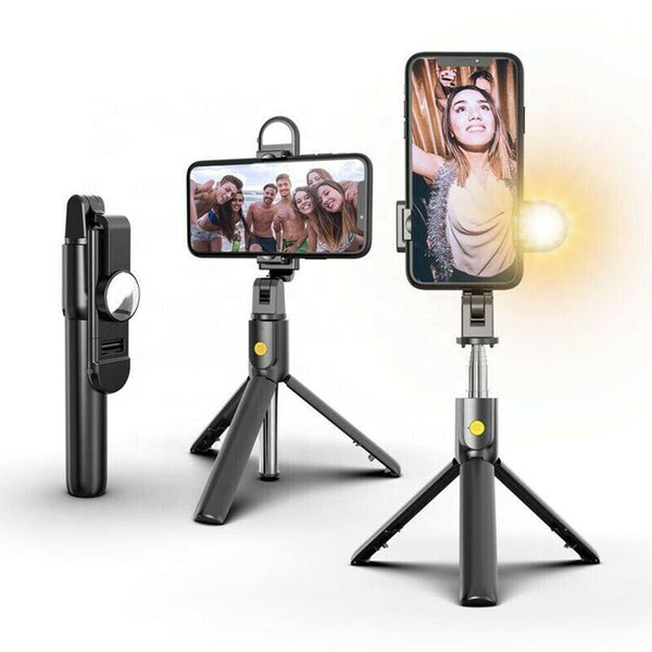 4 in 1 Selfie Stick Bluetooth Tripod With LED Light For Iphone /Samsung