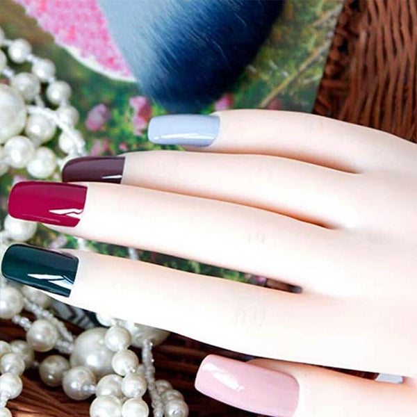 Practice Model Hand Nail Art Trainer Hand Fake Hand For Acrylic Gel False AU NEW