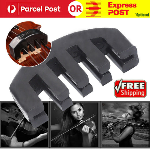 Violin Practice Mute Heavy Rubber Fiddle Violin Silencer for 1/2 3/4 4/4 Violin