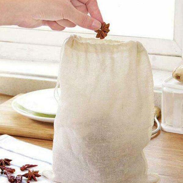 Up to 100 Reusable Nylon Fine Mesh Food Strainer Filter Bags Bag Nut Milk Coffee