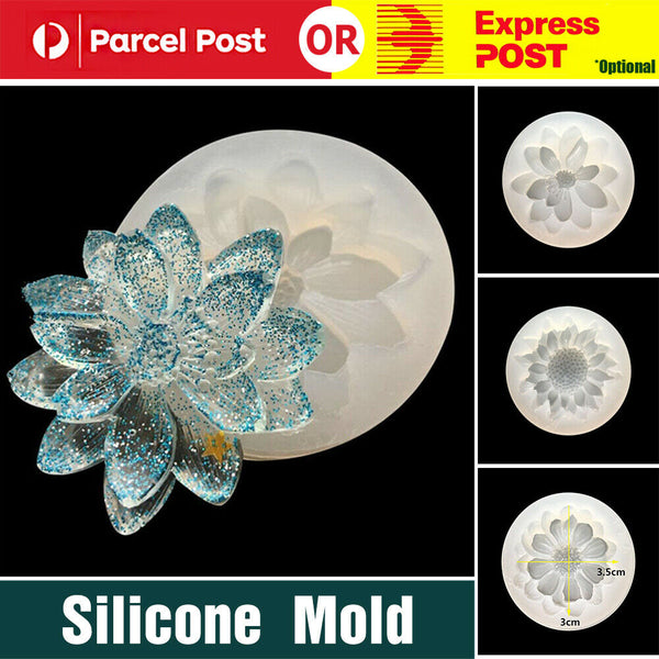Flower Silicone Molds Epoxy Resin Jewelry Pendant Mould Making Craft Mold Tools