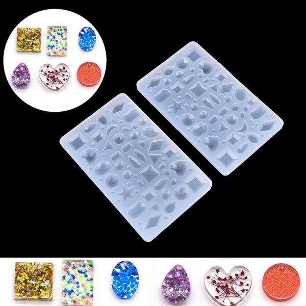 Silicone Cabochon Making Mold Jewelry Pendant Resin Casting Mould Craft DIY Tool