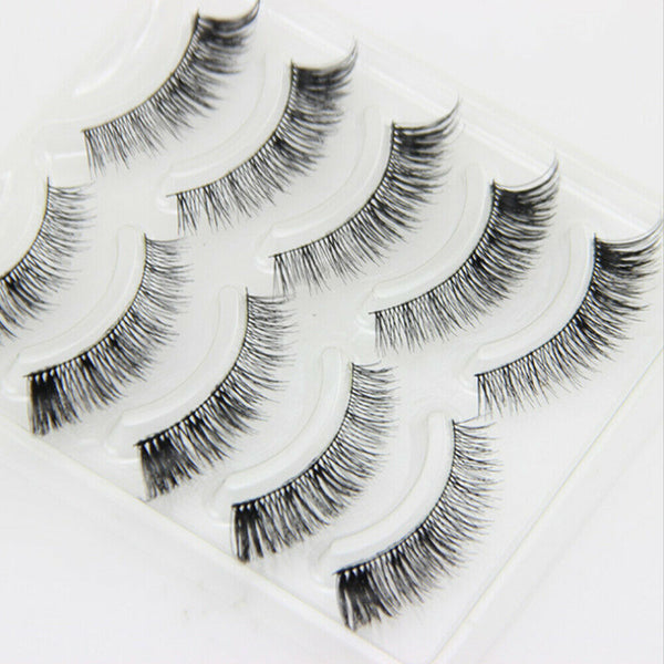 4/5 Pairs Ultra Natural False Eyelashes Handmade Fake Eye Lashes Extension AU