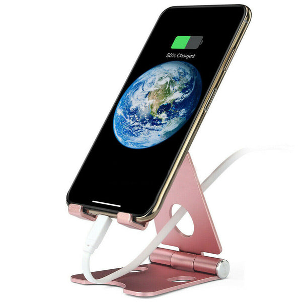 New Aluminum Phone Stand Holder Home Office Desk Desktop For iPhone Cellphone