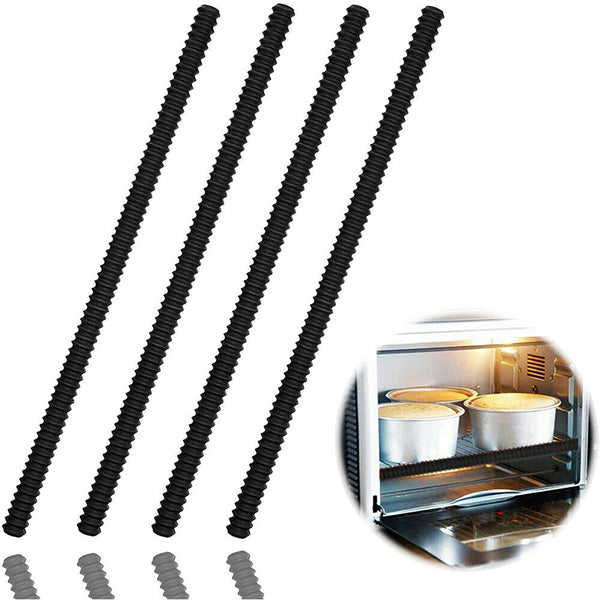 2PCS Silicone Kitchen Oven Rack Guard Heat Resistant Shelf Edge Liner Shield