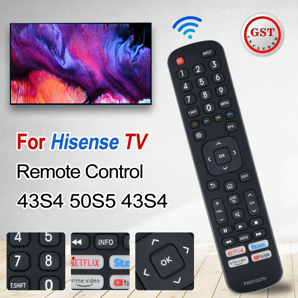 NEW EN2CG27H Remote Control For Hisense TV 43S4 50S5 43S4 NETFLIX PRIME STAN