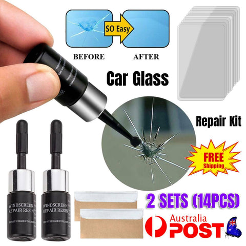 2x Automotive Glass Nano Repair Auto Front Car Window Windshield Crack Repair AU